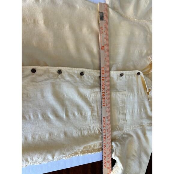 MENS VINTAGE CARIBBEAN JOE XL TEXTURED CLOTH ‘WOOD’ BUTTONS HAWAIIAN SHIRT - Picture 2 of 5